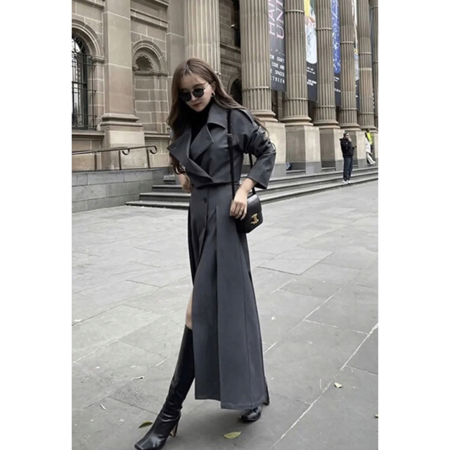 マビムーン Separate Short Trench Coat-