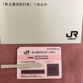 どぅーける様　JR東日本　株主優待券(鉄道乗車券)