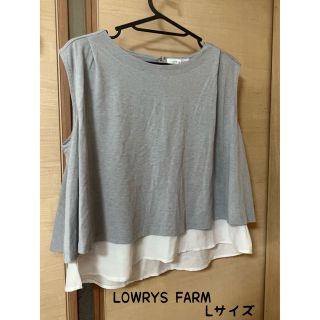 ローリーズファーム(LOWRYS FARM)のLOWRYS FARM トップス　カットソー　Tシャツ　袖なし　(Tシャツ(半袖/袖なし))