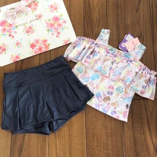 メゾピアノ オフショルダー 子供 水着(女の子)の通販 22点 | mezzo