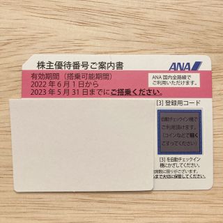 エーエヌエー(ゼンニッポンクウユ)(ANA(全日本空輸))の全日空 ANA 株主優待 1枚 期限間近(その他)