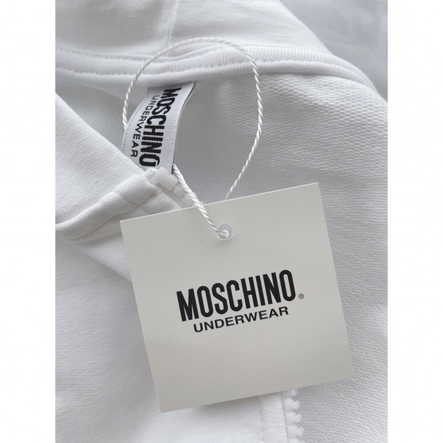 【訳あり】【新品】MOSCHINO  モスキーノ ホワイト パーカー ベア