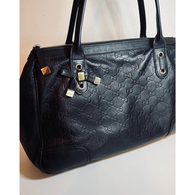 炎炎ノ消防隊』 GUCCI グッチ プリンシー シマ レザー トート バッグ