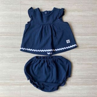 プチバトー(PETIT BATEAU)のプチバトー☆マリンセットアップ☆60〜70センチ(シャツ/カットソー)