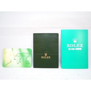 ロレックス(ROLEX)の ROLEX/ロレックス ギャランティー/カード/パスケース グリーン/緑(腕時計(アナログ))