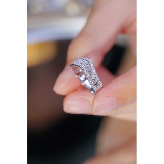 天然ダイヤモンドリング0.65ct k18の通販 by 天然ダイヤモンド&パール