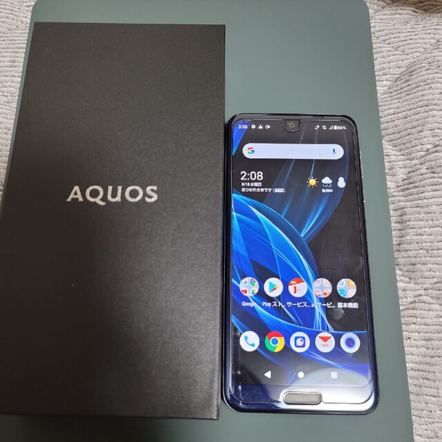 ジャンク docomo AQUOS R2 sh-03k ブラック 本体のみ 36