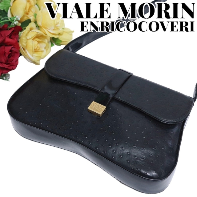 ENRICO COVERI(エンリココベリ)のVIALE MORIN ENRICOCOVERI 型押し ショルダーバッグ レディースのバッグ(ショルダーバッグ)の商品写真