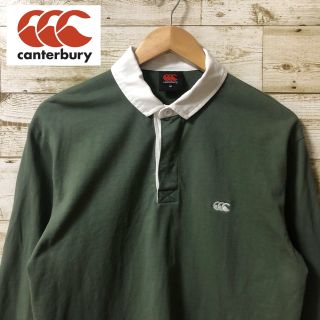 カンタベリー(CANTERBURY)のカンタベリー　Canterbury  ラガーシャツ　長袖　刺繍ロゴ　ワンポイント(ポロシャツ)