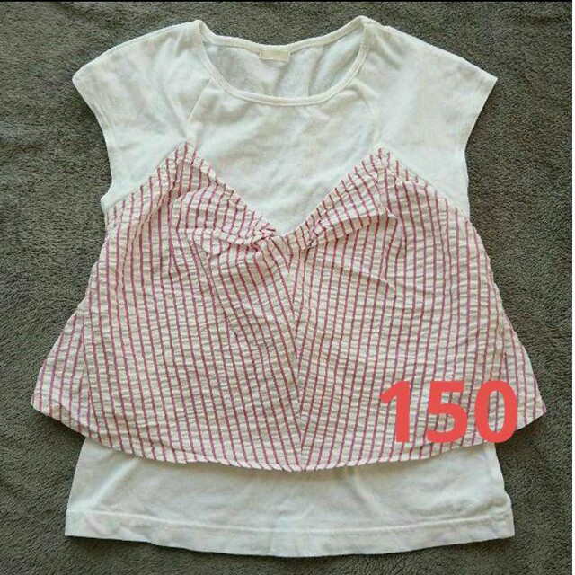 GU GU ビスチェ 半袖 Tシャツ トップス 女の子 130 140 150の通販 by chie GU ジーユー ビスチェ 130