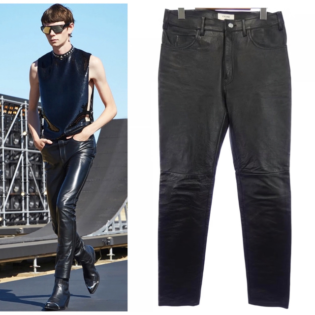 福袋セール】 ,3rd 1st 22SS - celine &20th ラムレザーパンツ Celine