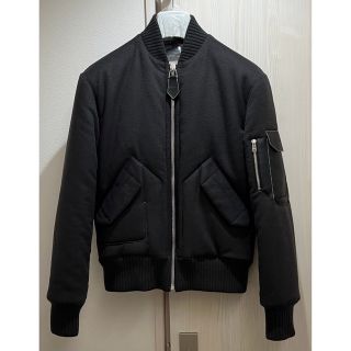 エルメス(Hermes)のHERMES 21AW 撥水カシミア100% MA-1ボンバージャケット 44(フライトジャケット)