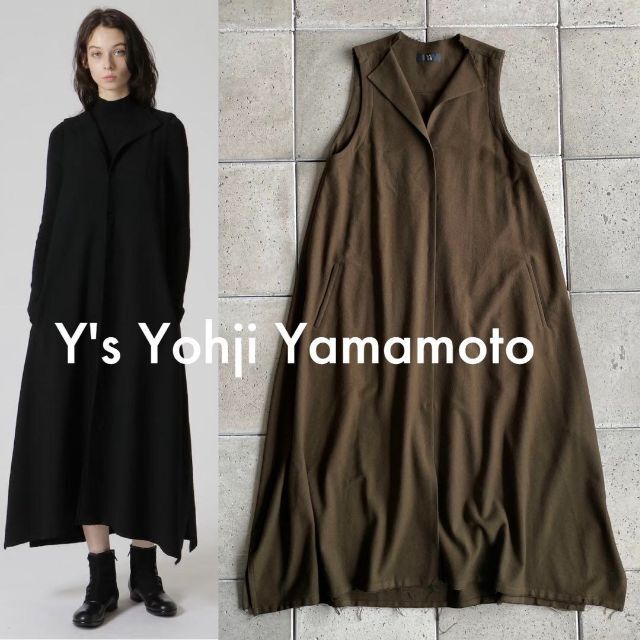 yohjiyamamoto2022AW Y's ワイズ ヨウジヤマモト ウール フランネル ワンピース