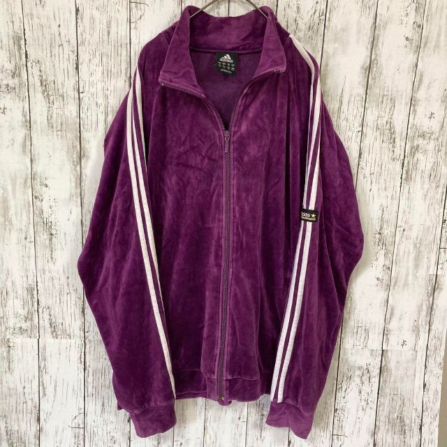 adidas アディダス　VELVET TRACK TOP　ベロア ジャージ