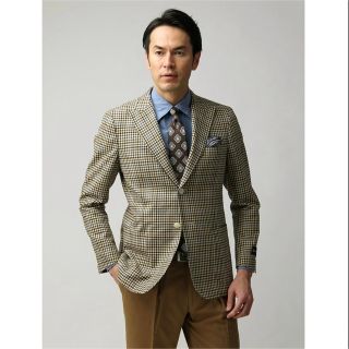 スーツカンパニー(THE SUIT COMPANY)のユニバーサルランゲージ　ETONNE テーラードジャケットサイズL新品チェック(テーラードジャケット)