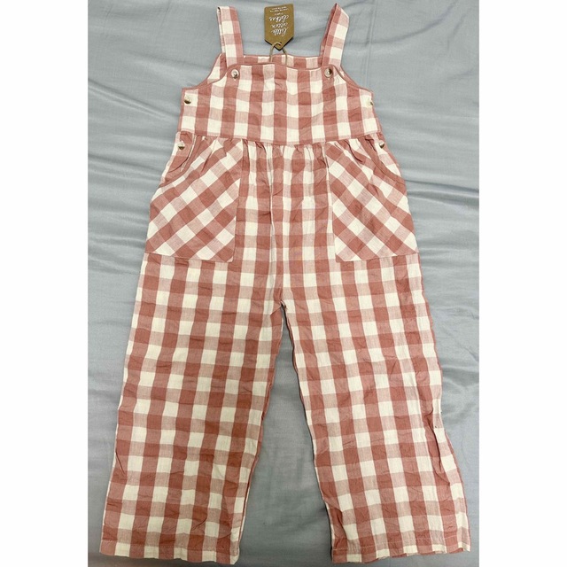 【新品】Little cotton clothes ロンパース 4-5Ycaramel