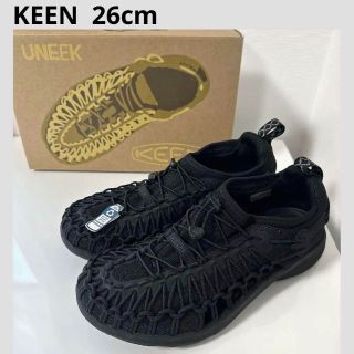 キーン(KEEN)の新品▲KEEN //ユニークスニーク▲26cm▲ブラック 黒▲サンダルスニーカー(サンダル)