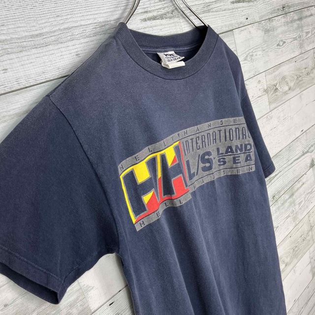 HELLY HANSEN(ヘリーハンセン)の【希少】ヘリーハンセン 古着 USA製 リフレクター プリント 半袖Tシャツ メンズのトップス(Tシャツ/カットソー(半袖/袖なし))の商品写真