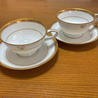 ノリタケ(Noritake)のノリタケ  リッチモンド　6124カップ&ソーサー ２客　昭和レトロ　極美品(食器)