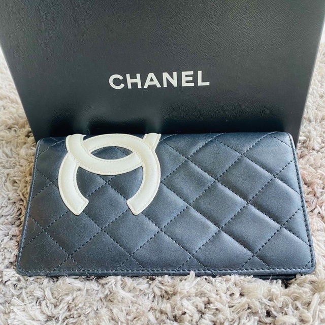 代引可】 [マチャ様専用]CHANEL カンボンライン長財布 マトラッセココ ...