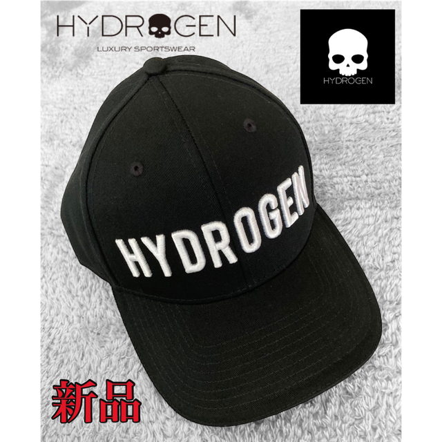 【新品】 白✖︎黒　HYDROGEN キャップ ハイドロゲン 正規品 春物 夏