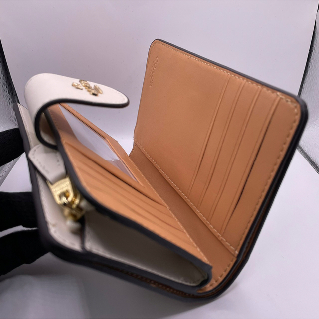 COACH - 新品 COACH 二つ折り財布 レディース メンズ キルティング
