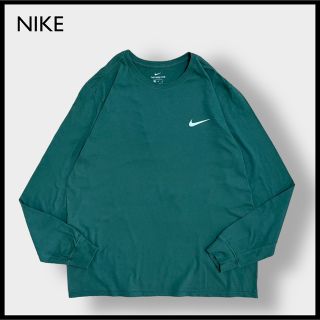 ナイキ メンズのTシャツ・カットソー(長袖)(グリーン・カーキ/緑色系