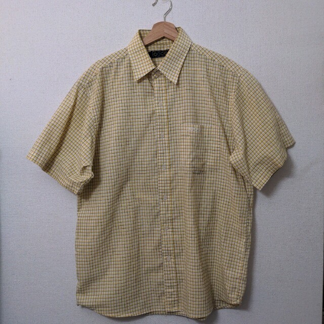 【美品・COOGI】ストライプ　半袖　シャツ　ビックサイズ　90s