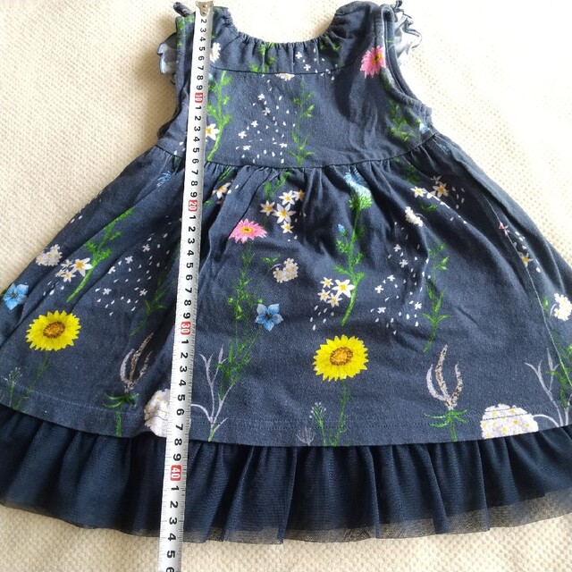 hakka baby(ハッカベビー)のhakka baby  花柄ワンピース  90cm キッズ/ベビー/マタニティのキッズ服女の子用(90cm~)(ワンピース)の商品写真