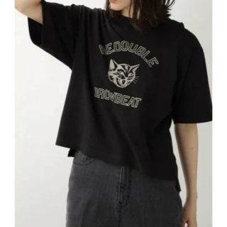 グローブ(grove)のgrove 猫ロゴ Tシャツ　Lサイズ(Tシャツ(半袖/袖なし))
