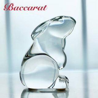 バカラ(Baccarat)のオールドバカラ BACCARAT クリスタル ペーパーウェイト うさぎ フランス(置物)