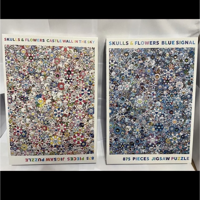 村上隆 SKULLS & FLOWERS BLUE SIGNAL  4個セット