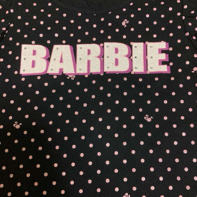 Barbie(バービー)の１回着☆Barbie Kidsフリル袖Tシャツサンエーバービーキッズジル キッズ/ベビー/マタニティのキッズ服女の子用(90cm~)(Tシャツ/カットソー)の商品写真