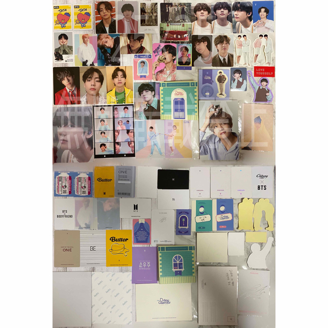 BTS 公式 グッズ トレカ ミニフォト フラッグ ラキドロ V テテ