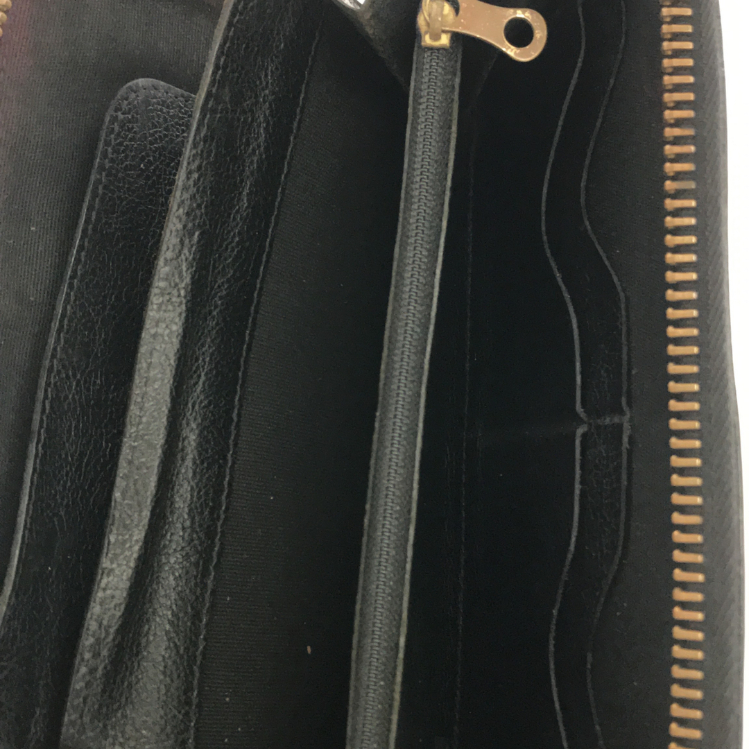 IL BISONTE(イルビゾンテ)のイルビゾンテ 長財布 ジッピーウォレット ブラック メンズのファッション小物(長財布)の商品写真
