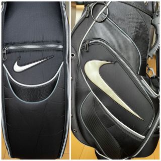 美品 NIKE GOLF ナイキ ゴルフ キャディバッグ 6分割 ホワイト系