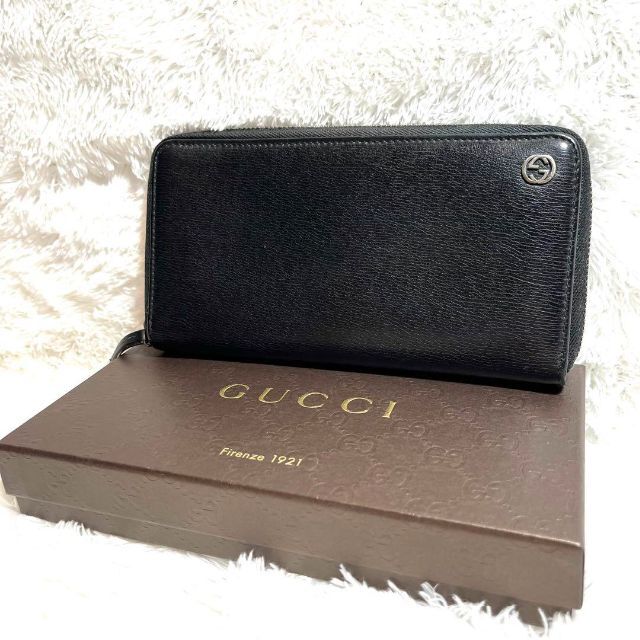 Gucci - 【箱付き】GUCCI グッチ インターロッキング ラウンド 長財布