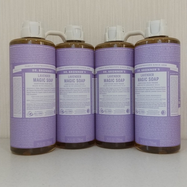 Dr.Bronner - ドクターブロナー マジックソープ ラベンダー 739mI ×4本 ...