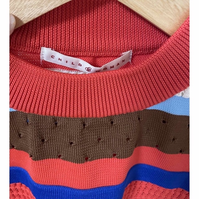Dot&Stripes CHILDWOMAN(ドットアンドストライプスチャイルドウーマン)のDot&Stripes CHILDWOMANボーダートップス レディースのトップス(カットソー(半袖/袖なし))の商品写真