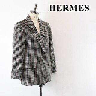 エルメス(Hermes)のAL AL0012 vintage HERMES エルメス ツィード(テーラードジャケット)