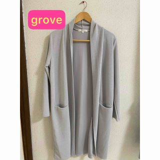 グローブ(grove)のgrove グローブ　ロングストールカーディガン(カーディガン)