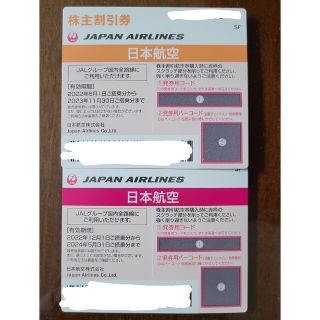 JAL(日本航空)株主優待券　株主割引券　2枚(その他)