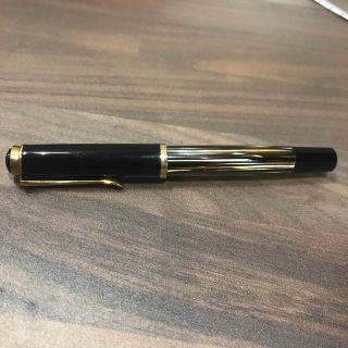 ペリカン(Pelikan)のペリカン  万年筆　茶縞　アンティーク　ニブF(ペン/マーカー)