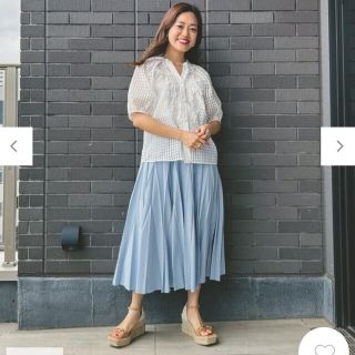 グレースコンチネンタル ダイヤグラム タフタマチプリーツスカート-