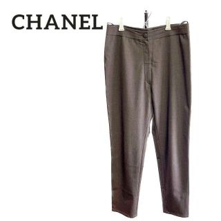 CHANEL シャネル パンツ ブラウン ボトムス ズボン 茶 カジュアル-