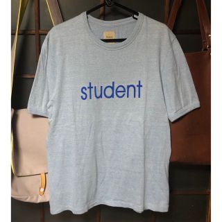 アンユーズド(UNUSED)の【美品】Sanca サンカ studentリンガーTシャツ 日本製 丸胴 M(Tシャツ/カットソー(半袖/袖なし))