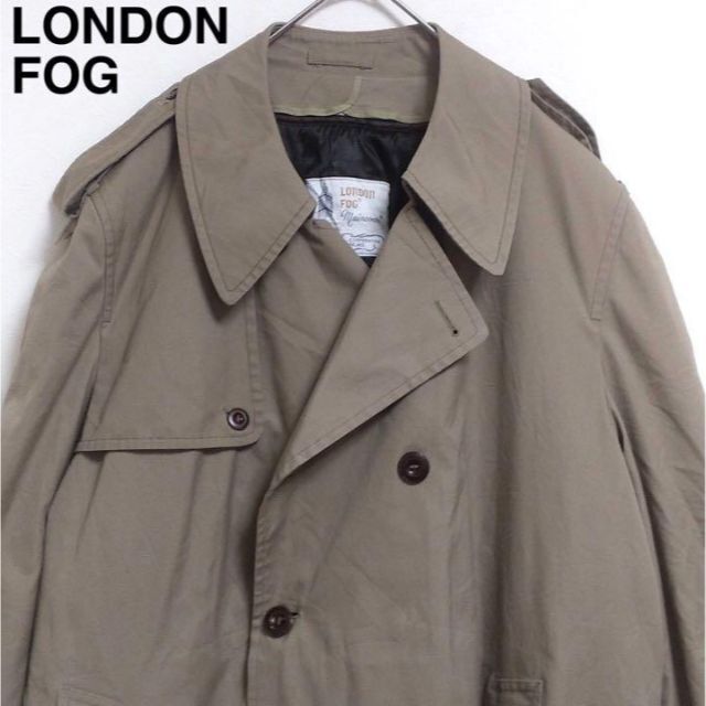 レア◎LONDON FOG◎ロング◎トレンチコート◎キャメル◎ボア◎防寒性◎王道