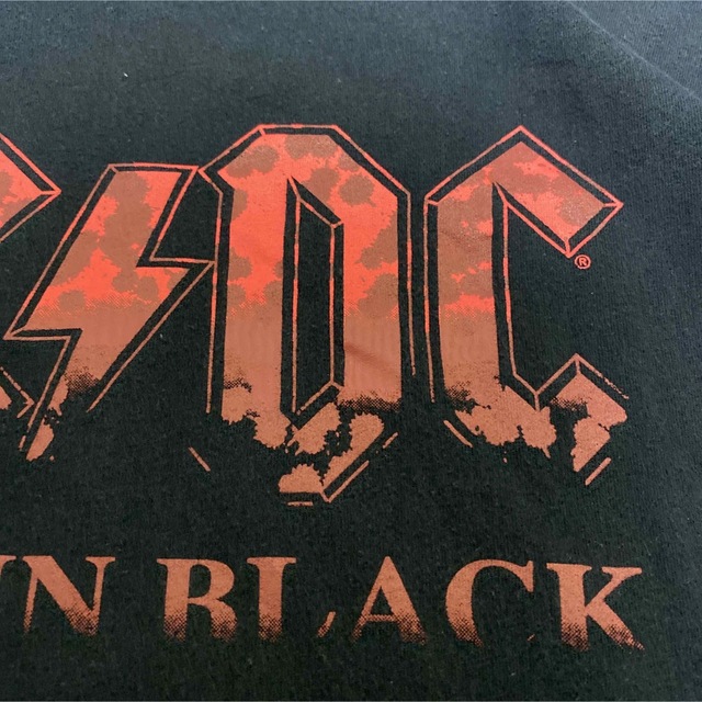 acdc Tシャツ　デカロゴ　激レア　バンド　　ロック　黒　レトロ 2