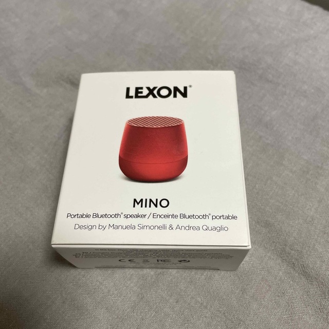 LEXON(レクソン)の未使用　Lexon Mino スピーカー　レッド スマホ/家電/カメラのオーディオ機器(スピーカー)の商品写真