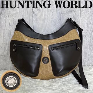 ハンティングワールド(HUNTING WORLD)の美品♡HUNTING WORLD ハンティングワールド レザー ショルダーバッグ(ショルダーバッグ)